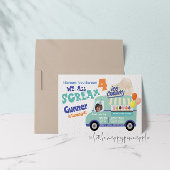 Eiscreme Sie schreien Vierten Geburtstag Einladung