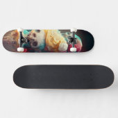 Eiscreme-Skateboard - Abstraktes Schädeldesign Skateboard (Horizontal)