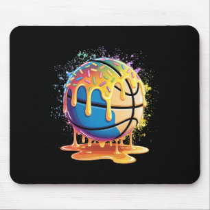 Eiscreme-Skelett-Tropf-Splatter-Malerei Skelett Tr Mousepad