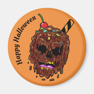 Eiscreme Skull benutzerdefinierte Textmagnete Magnet