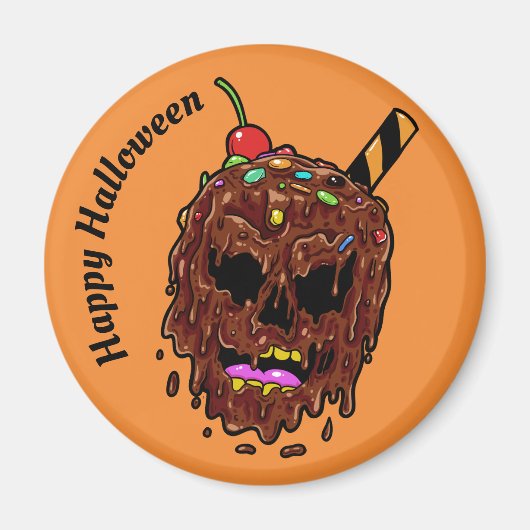 Eiscreme Skull benutzerdefinierte Textmagnete Magnet (Vorne)