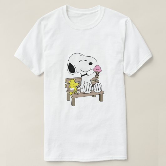 Eiscreme Snoopy Woodstock T-Shirt (Design vorne)