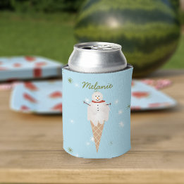 Eiscreme Snowman Weihnachten im Juli Can Cooler Dosenkühler