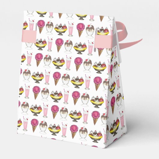 Eiscreme Social Banana Split Sundari Cone Shake Geschenkschachtel (Rückseite)