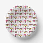 Eiscreme Social Banana Split Sundari Cone Shake Pappteller (Vorderseite)