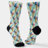 Eiscreme Socken (Gewinkelt)
