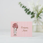 Eiscreme-Soda-Visitenkarte Visitenkarte (Stehend Vorderseite)