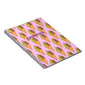 Eiscreme Soft Serve Matcha Green Tee Dessert Notizblock (Rechte Seite)