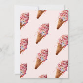 Eiscreme-Sommer-Brautparty Einladung (Rückseite)