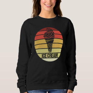 Eiscreme Sommer Leckerei Süßes Dessert Gefrierfisc Sweatshirt