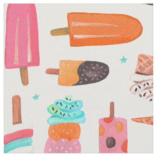 Eiscreme | Sommer | Stoff (Nahaufnahme)