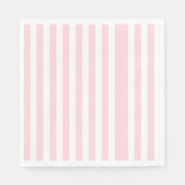 Eiscreme-Sommerfest mit rosa Streifen Serviette (Vorderseite)