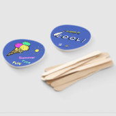 Eiscreme Sommerzeit Spaß Paddelhandlüfter Fächer (Non-assembled)