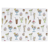 Eiscreme-Sonnenkollage Große Geschenktüte (Rückseite)