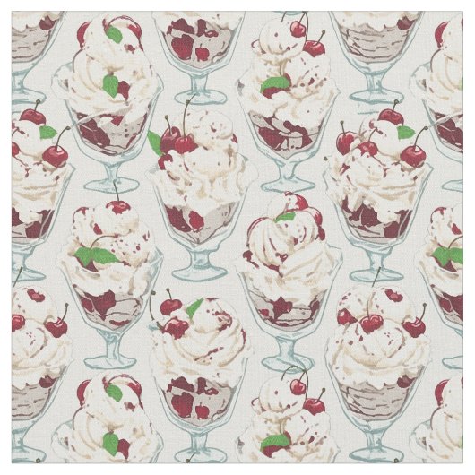 Eiscreme Sonntags Stoff (Nahaufnahme)