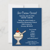 Eiscreme-sozial-Flyer Einladung (Vorderseite)