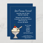 Eiscreme-sozial-Flyer Einladung (Vorne/Hinten)