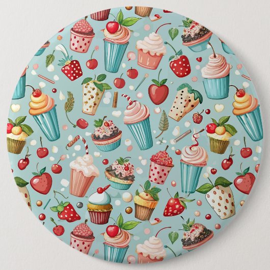 Eiscreme Spaß Button (Vorderseite)