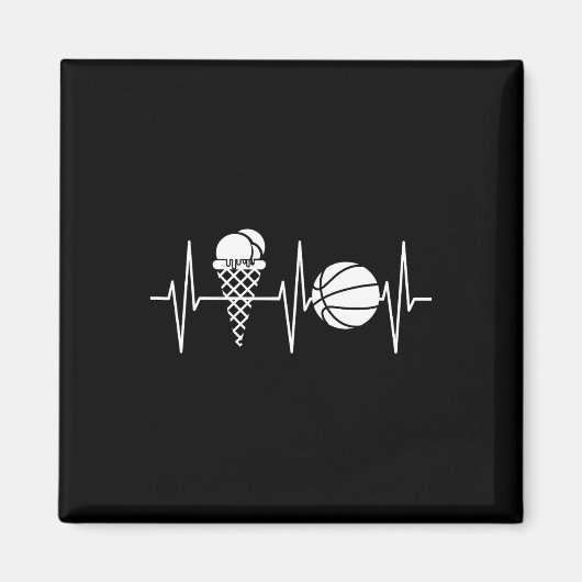 Eiscreme Spaß Bysketbyll Player Gelato Eiscreme Magnet (Vorne)