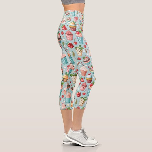 Eiscreme Spaß Capri Leggings (Rechts)