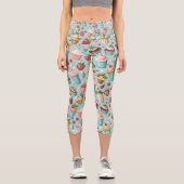Eiscreme Spaß Capri Leggings (Vorderseite)