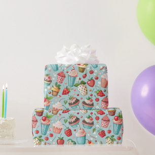 Eiscreme Spaß Geschenkpapier