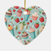 Eiscreme Spaß Keramik Ornament (Hinten)