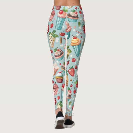 Eiscreme Spaß Leggings (Rückseite)
