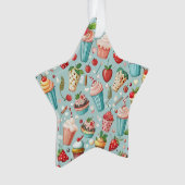 Eiscreme Spaß Ornament (Vorderseite)