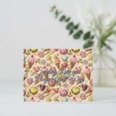 Eiscreme Spaß Postkarte (Stehend Vorderseite)