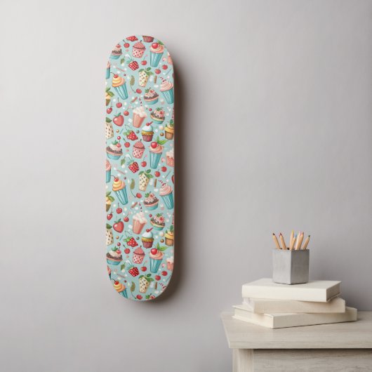 Eiscreme Spaß Skateboard (Wandkunst)