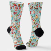 Eiscreme Spaß Socken (Gewinkelt)