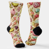 Eiscreme Spaß Socken (Gewinkelt)