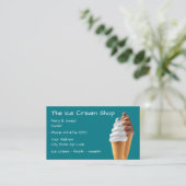 Eiscreme-Speicher Visitenkarte (Stehend Vorderseite)