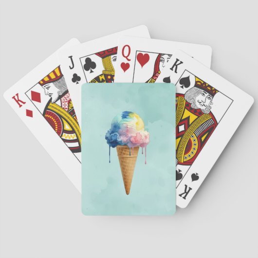 Eiscreme Spielkarten (Rückseite)