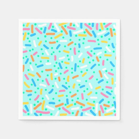 Eiscreme-Sprinkle-Servietten Serviette (Vorderseite)