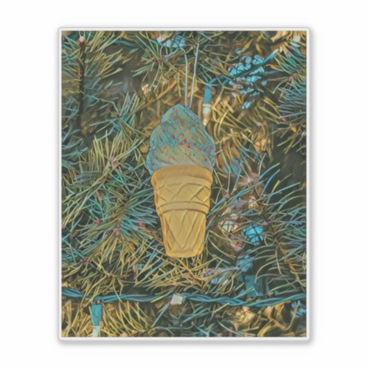 Eiscreme-Sprinklen Aufkleber (Vorderseite)