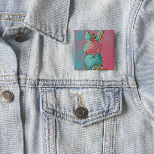 Eiscreme-Sprinklen Button (Beispiel)