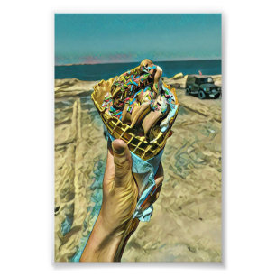 Eiscreme-Sprinklen Fotodruck