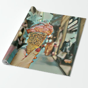 Eiscreme-Sprinklen Geschenkpapier