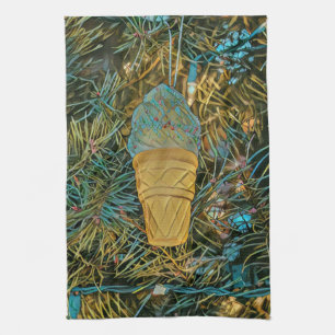 Eiscreme-Sprinklen Geschirrtuch