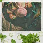 Eiscreme-Sprinklen Geschirrtuch (Gefaltet)