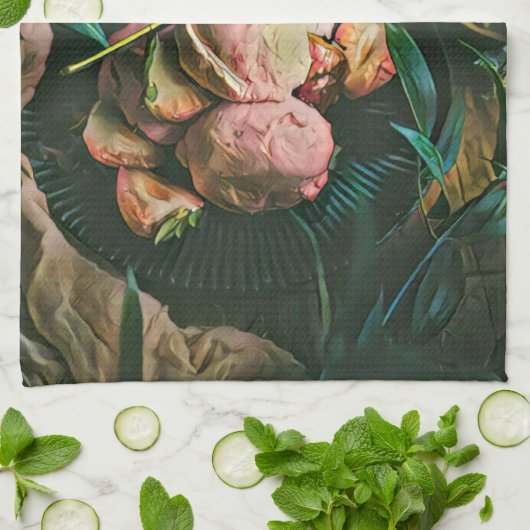 Eiscreme-Sprinklen Geschirrtuch (Gefaltet)