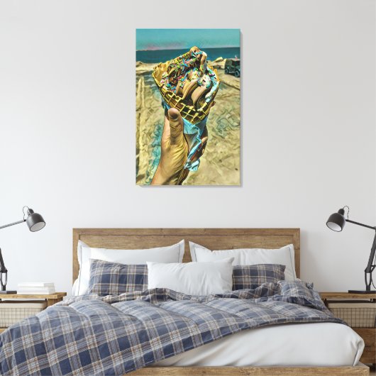 Eiscreme-Sprinklen Leinwanddruck (Insitu (Schlafzimmer))