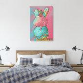 Eiscreme-Sprinklen Leinwanddruck (Insitu (Schlafzimmer))