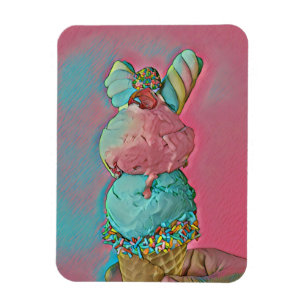 Eiscreme-Sprinklen Magnet