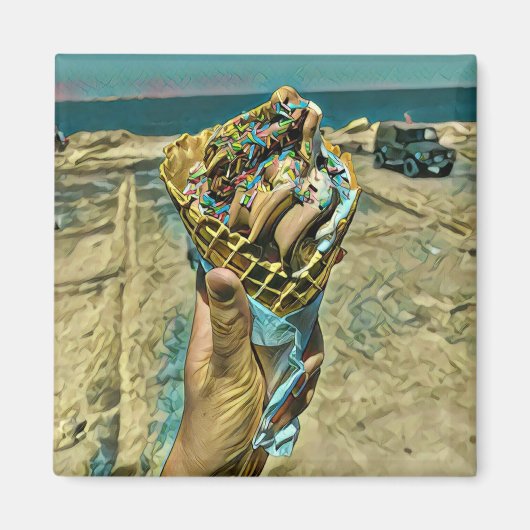 Eiscreme-Sprinklen Magnet (Vorne)