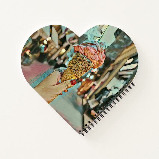 Eiscreme-Sprinklen Notizblock (Rückseite)