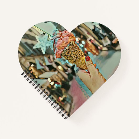 Eiscreme-Sprinklen Notizblock (Vorderseite)