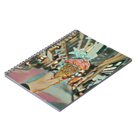 Eiscreme-Sprinklen Notizblock (Linke Seite)